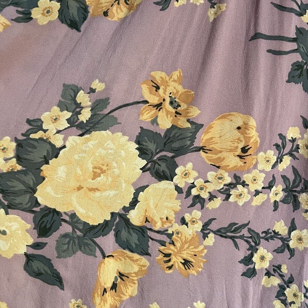 Reformation Floral Midi Dress Size 2 Pink Yellow Flowers Flowy Boho Cute Twee - Picture 5 of 8